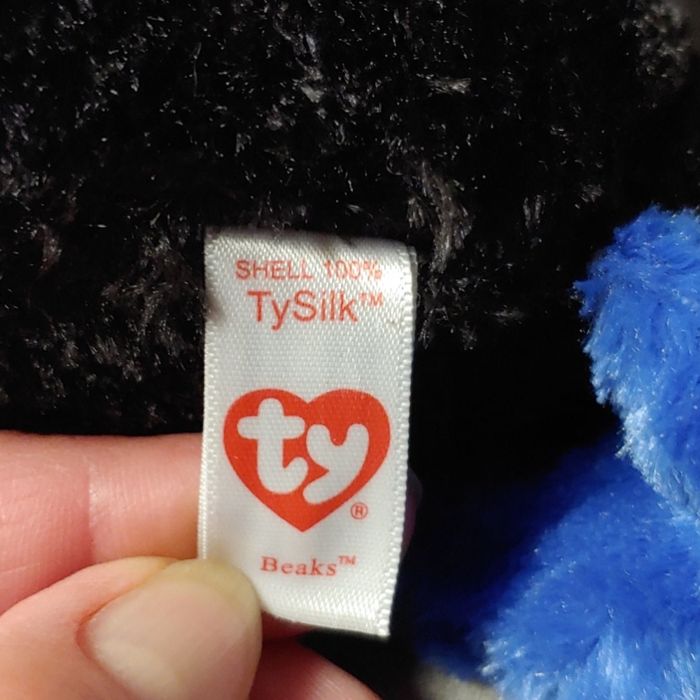 Ty TySilk Beanie Baby 6" Beaks Parrot Stuffed Animal Toy - Picture 6 of 6
